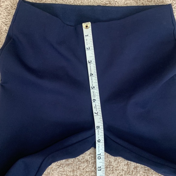 Lilly Pulitzer Sz XS Navy Blue Pull On Slit Back Hem Stretchy Pants - Picture 5 of 12